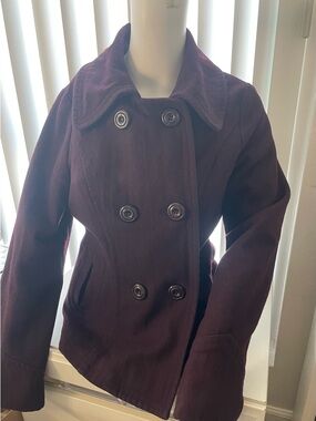 Women's Double-Breasted Wool-blend Peacoat